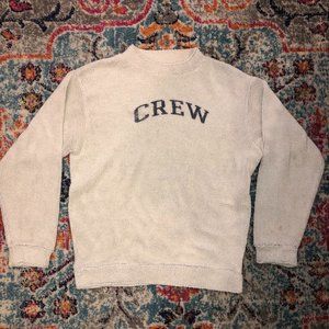 Cute Pull Knitted Crew Sweatshirt, Oversized XS